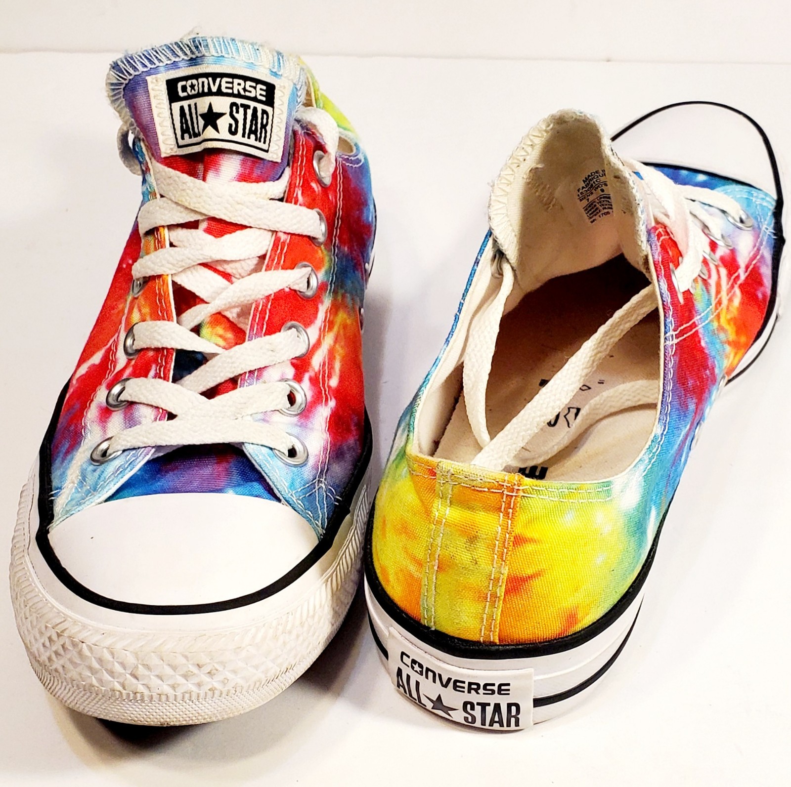Converse Chuck Taylor Tie Dye Rainbow Low Top Mens 7 Womens 9 EU40 Worn Once