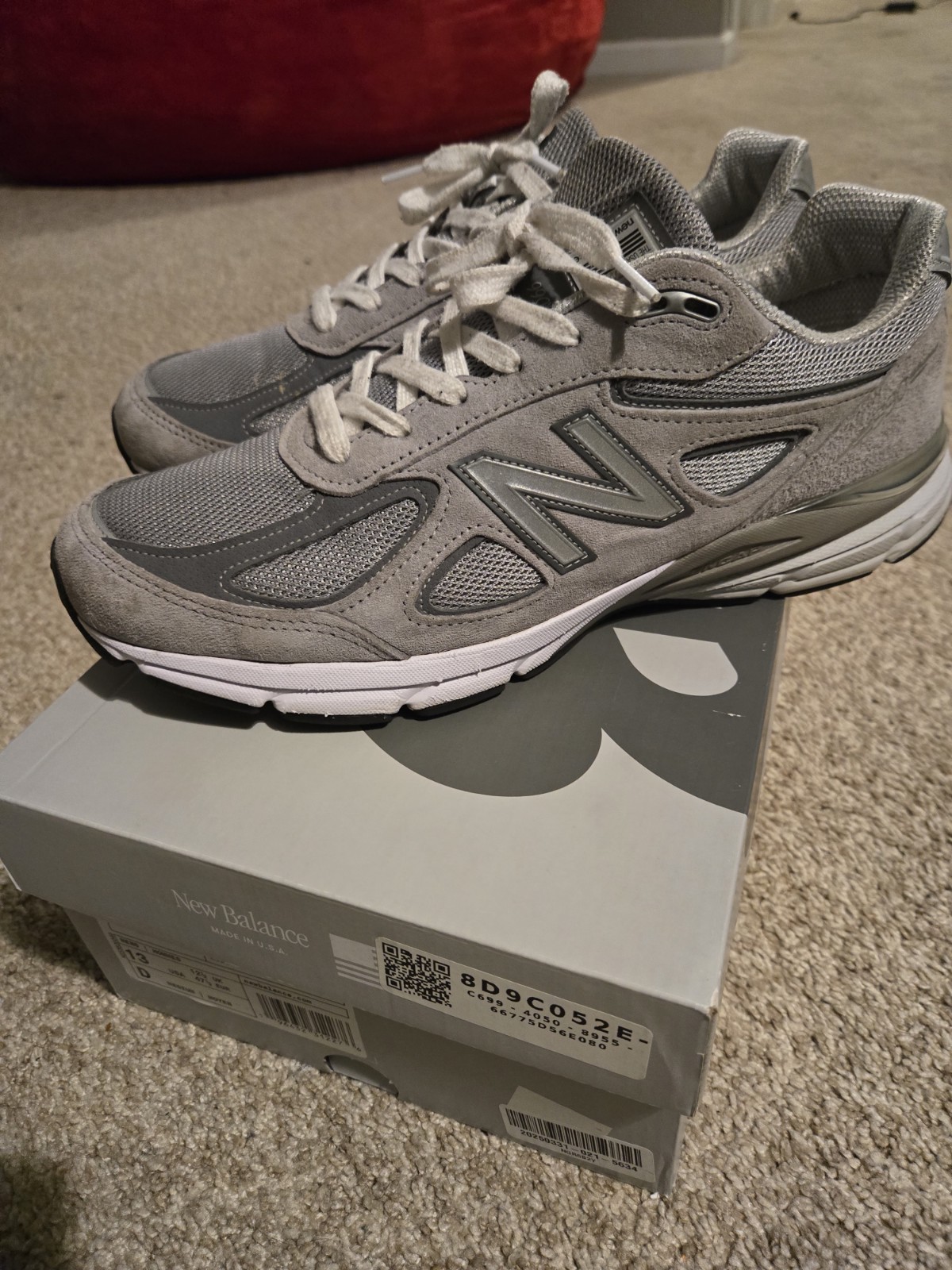 New Balance U990GR4 Men’s Grey Shoes Size 13