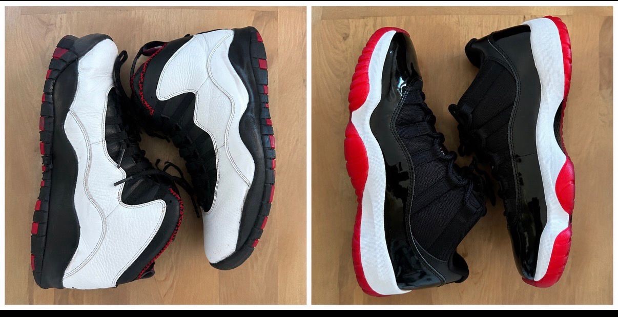 Air Jordan Countdown Pack 11 Low Bred / 10 Chicago Box Size 9.5