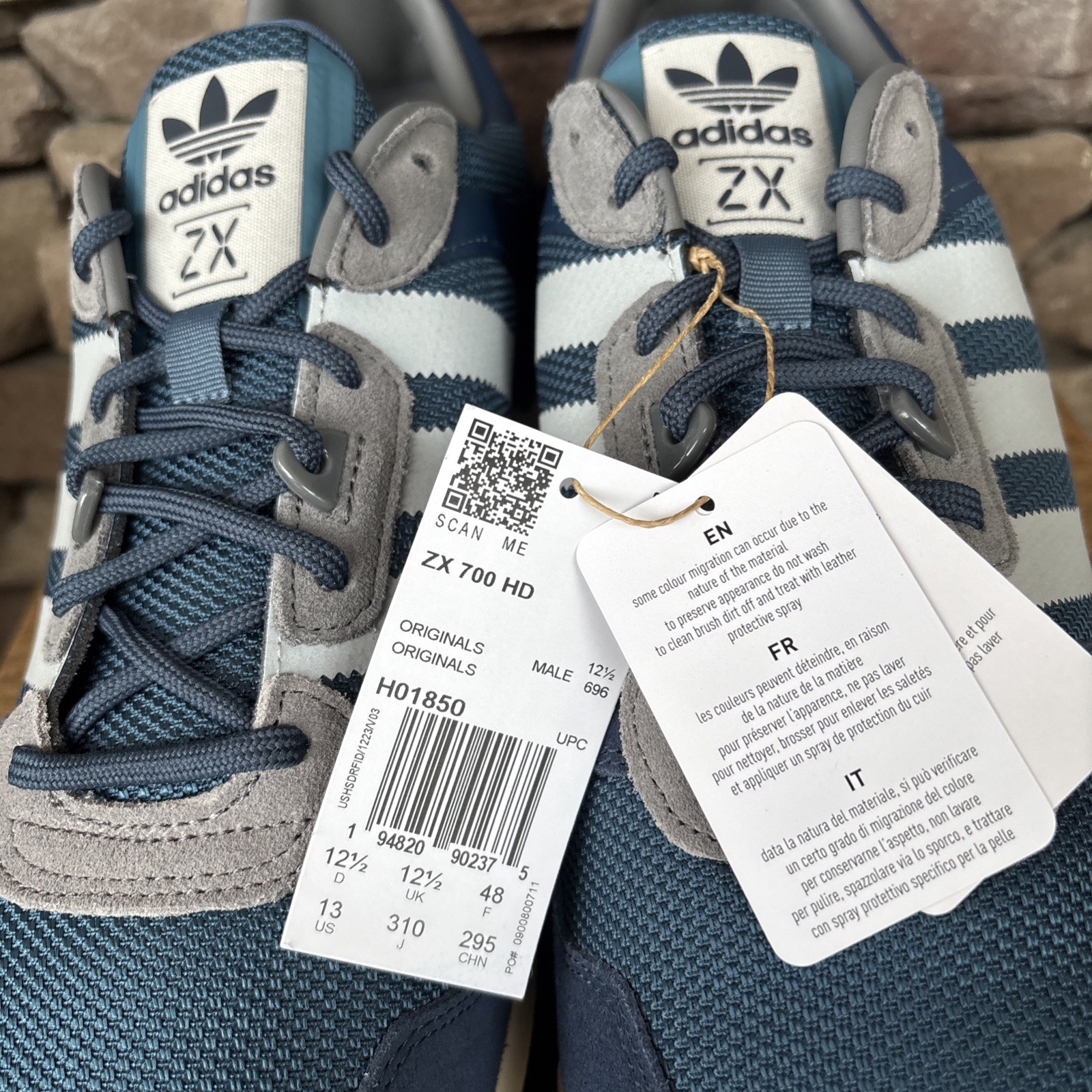Adidas Originals ZX 700 HD Mens 13 Crush Blue/Grey Shoe Athletic Sneaker H01850