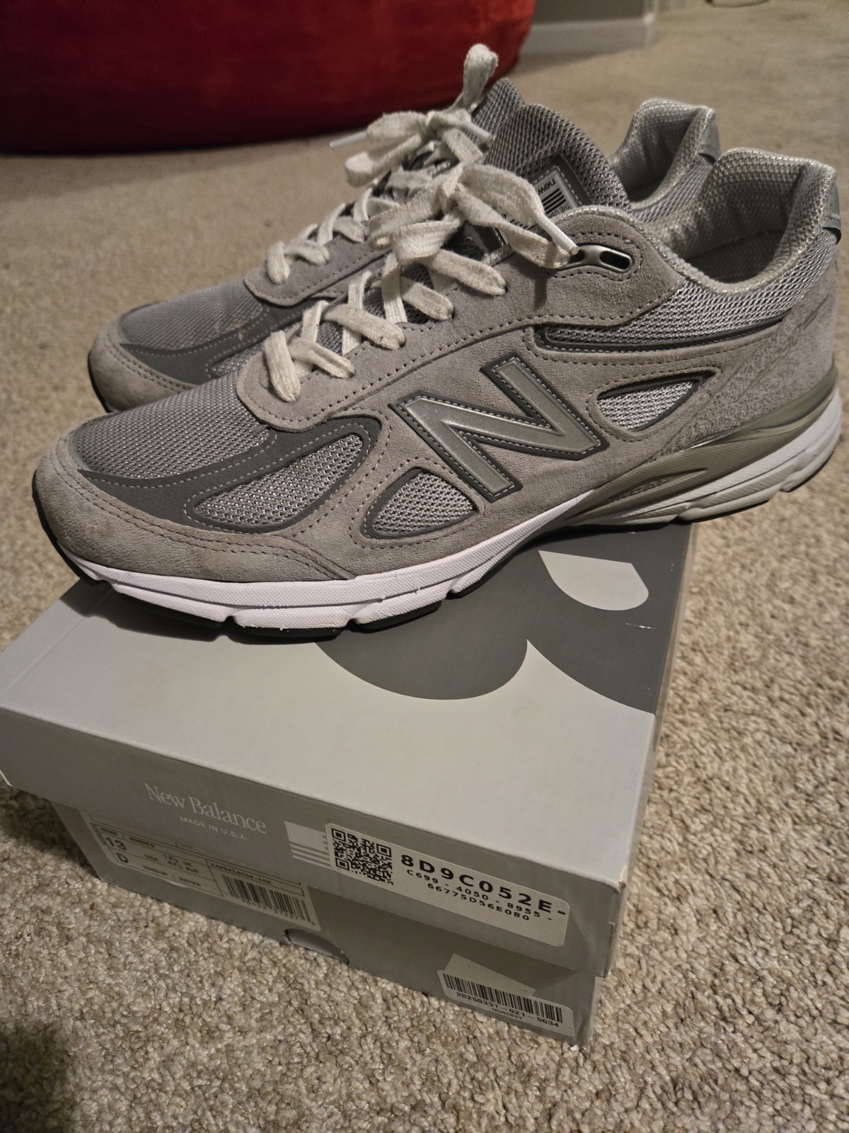 New Balance U990GR4 Men’s Grey Shoes Size 13