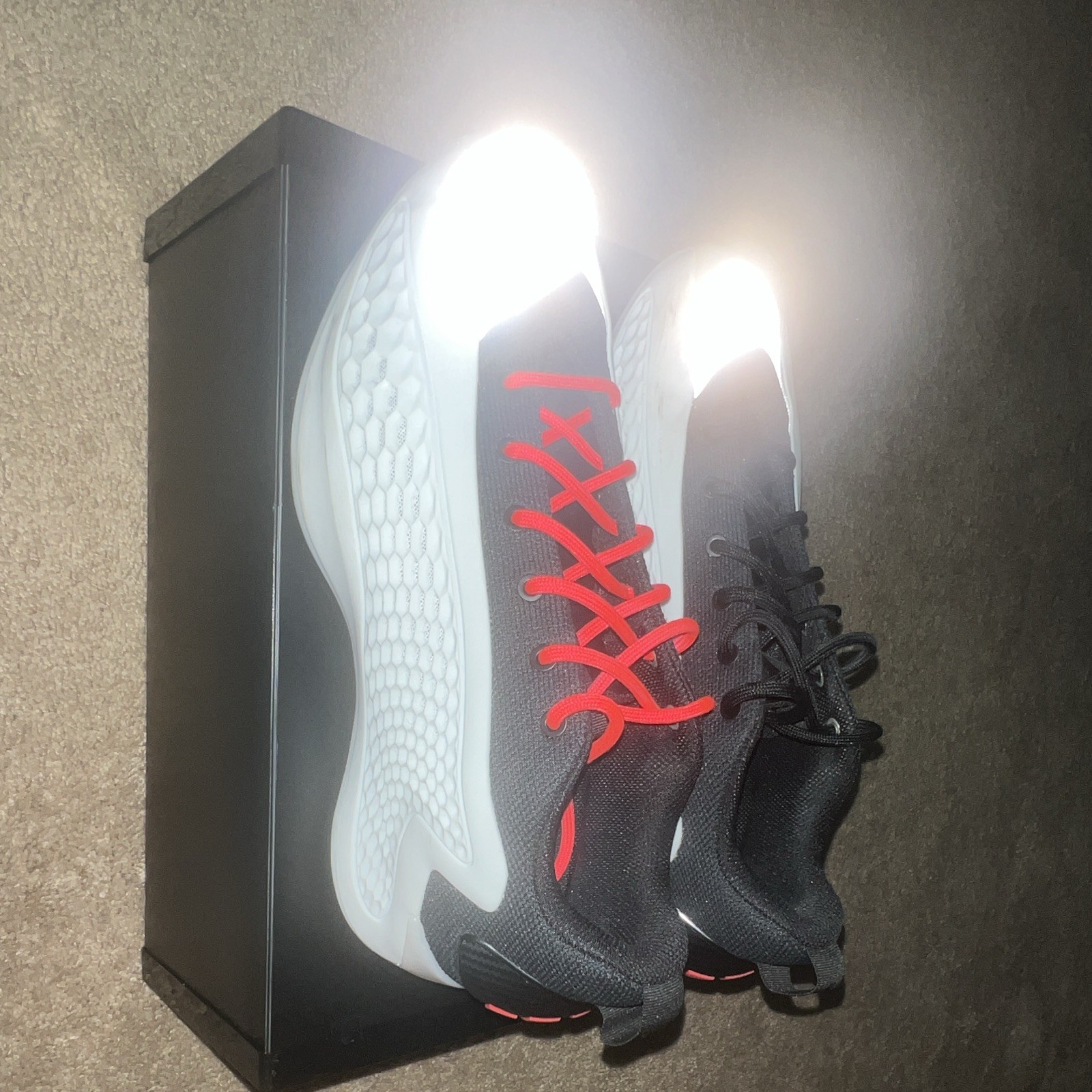Nike Men’s AD Black/White/Red Low Top Basketball Sneaker Pre-Owned