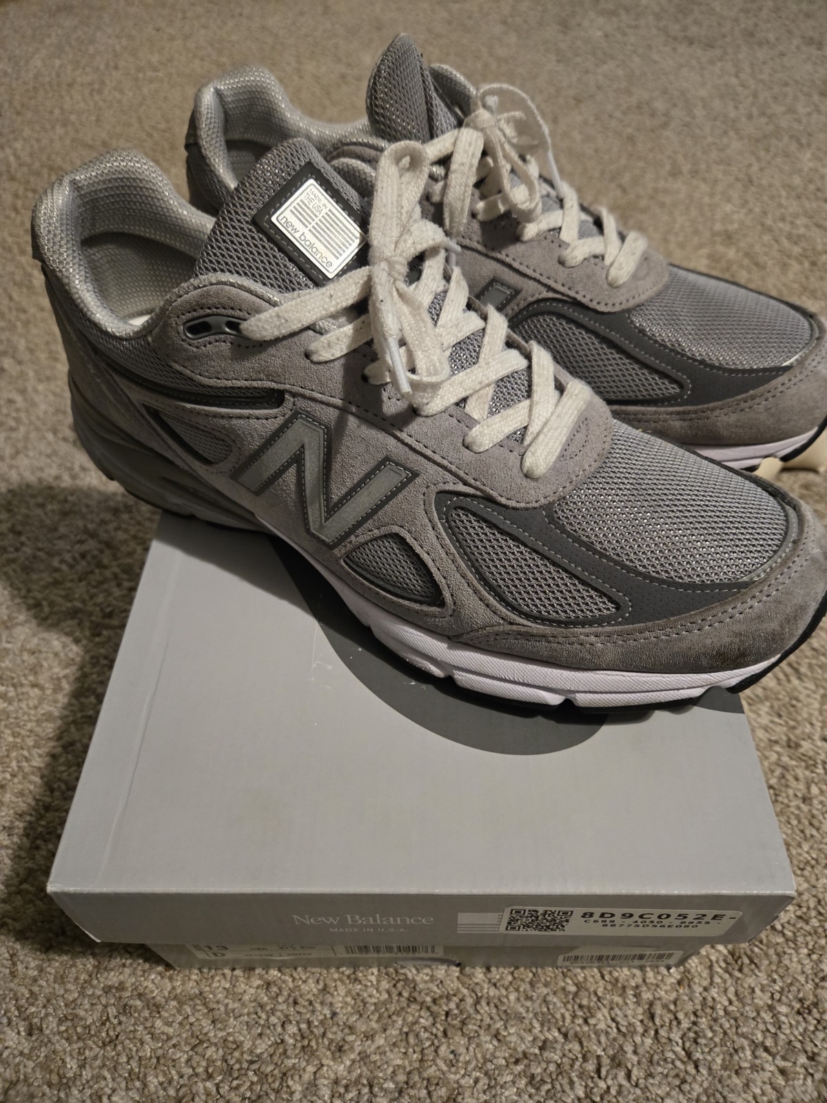 New Balance U990GR4 Men’s Grey Shoes Size 13