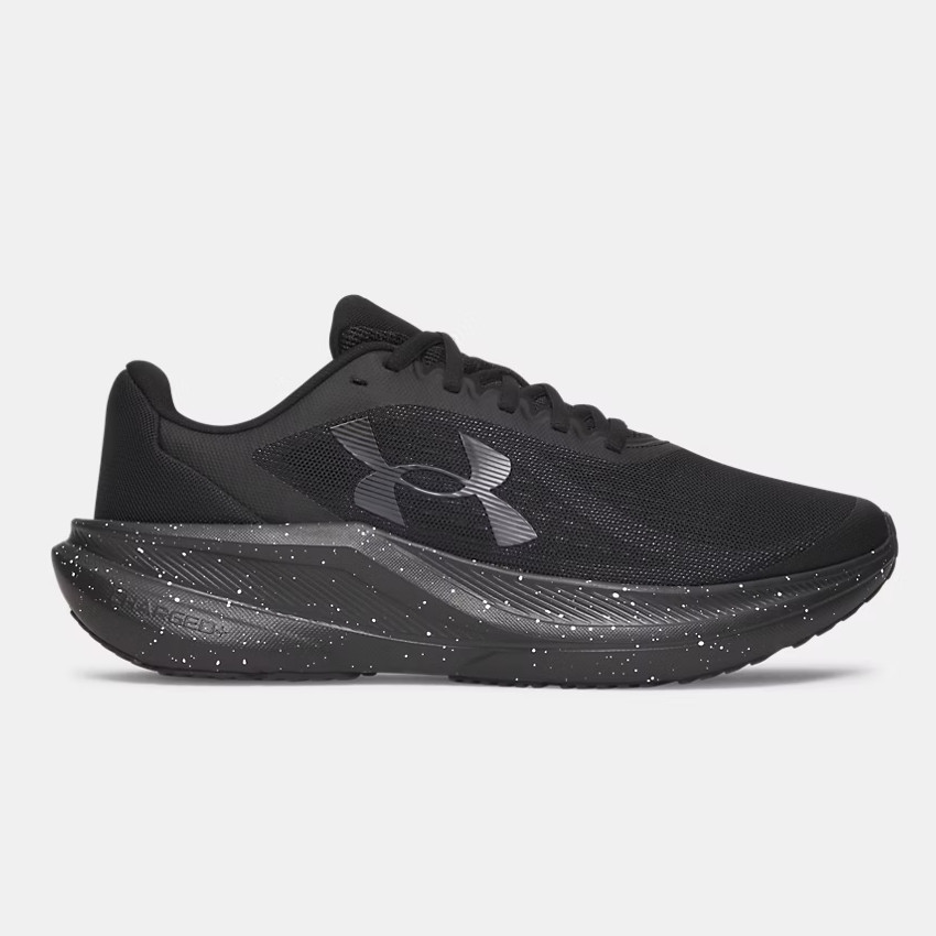Under Armour Charged+ Chase Men’s Running Shoes Black Cushioned Mesh Athletic